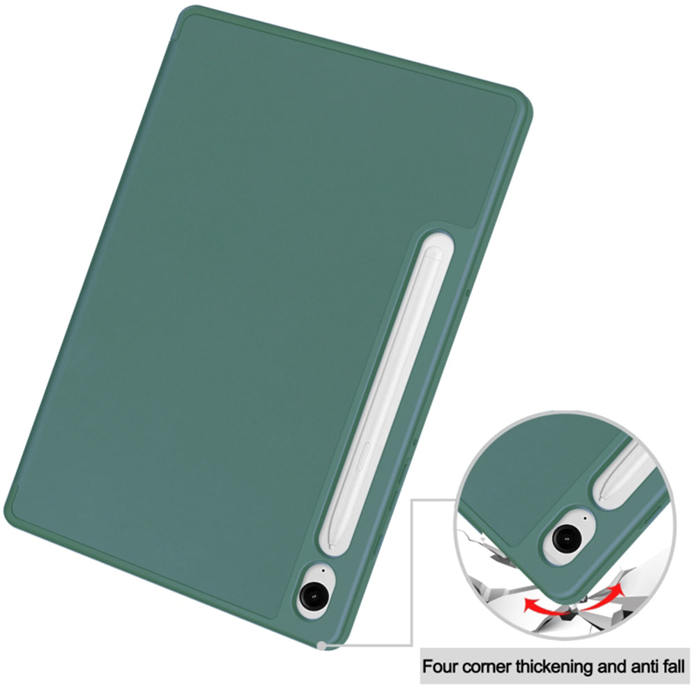 Case for Samsung Galaxy Tab S10 FE / Tab S9 FE, Techsuit, Flex Trifold, Green