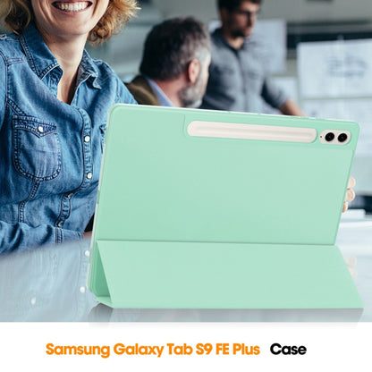 Custodia per Samsung Galaxy Tab S10+ / Tab S9+, Techsuit, Flex Trifold, Rosa
