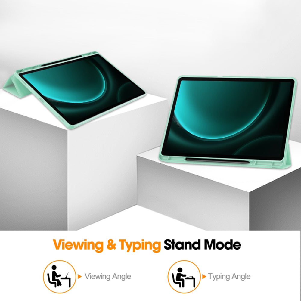 Custodia per Samsung Galaxy Tab S10 Ultra / Tab S9 Ultra, Techsuit, Flex Trifold, Nera