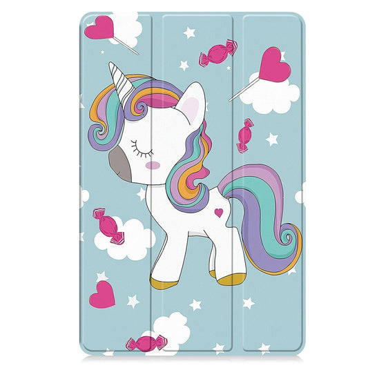 Custodia per Samsung Galaxy Tab S11, Techsuit, FoldPro Unicorn, Multicolore