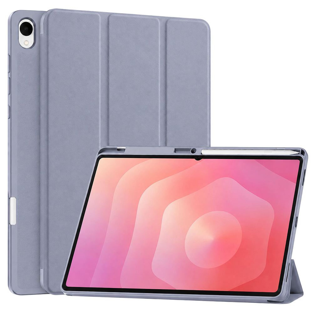 Custodia per Samsung Galaxy Tab S12 Plus, Techsuit, Flex Trifold, Viola