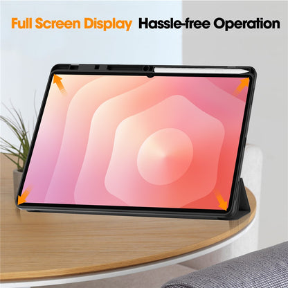 Custodia per Samsung Galaxy Tab S12 Ultra / Tab S11 Ultra, Techsuit, Flex Trifold, Rosa