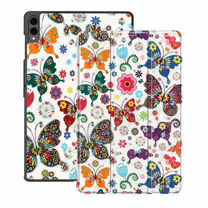 Custodia per Samsung Galaxy Tab S12 Ultra / Tab S11 Ultra, Techsuit, FoldPro Butterfly, Multicolore
