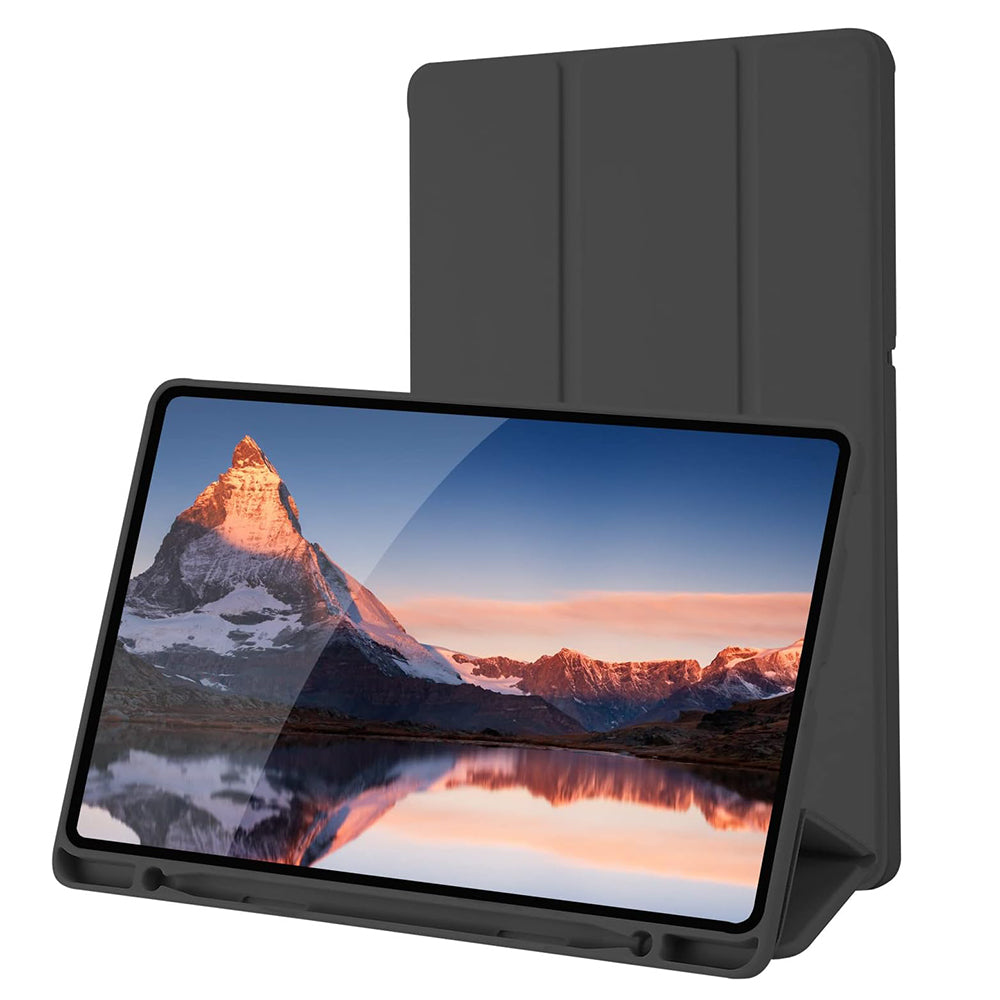Custodia per Samsung Galaxy Tab S6 Lite (2024) / Tab S6 Lite (2022) / Tab S6 Lite (2020), Techsuit, Flex Trifold, Nera