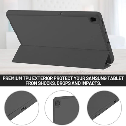 Custodia per Samsung Galaxy Tab S6 Lite (2024) / Tab S6 Lite (2022) / Tab S6 Lite (2020), Techsuit, Flex Trifold, Nera