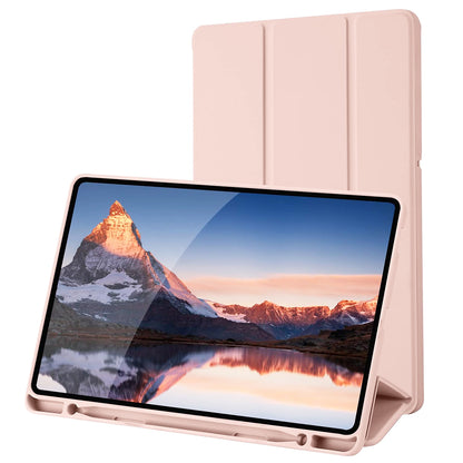 Custodia per Samsung Galaxy Tab S6 Lite (2024) / Tab S6 Lite (2022) / Tab S6 Lite (2020), Techsuit, Flex Trifold, Rosa