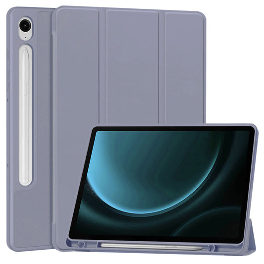 Custodia per Samsung Galaxy Tab S9 FE / Tab S9 / Tab S10 FE, Techsuit, Flex Trifold, Viola
