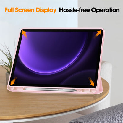 Custodia per Samsung Galaxy Tab S9 FE / Tab S9 / Tab S10 FE, Techsuit, Flex Trifold, Rosa