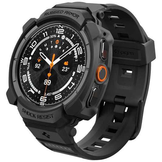 Spigen Rugged Armor Pro Case for Samsung Galaxy Watch Ultra2, Matte Black ACS11612