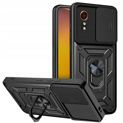 Custodia per Samsung Galaxy Xcover7 G556, Techsuit, CamShield, Nera