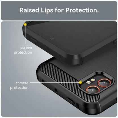 Case for Samsung Galaxy XCover7 Pro, Techsuit, Carbon, Black