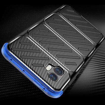 Custodia per Samsung Galaxy XCover7 Pro, Techsuit, CarbonFiber, Nera