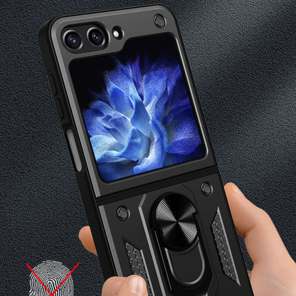 Custodia per Samsung Galaxy Z Flip5 F731, Techsuit, CamShield, Nera