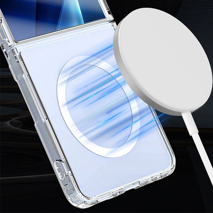 Custodia MagSafe per Samsung Galaxy Z Flip7 F766, 3MK, Armor MagCase, Trasparente