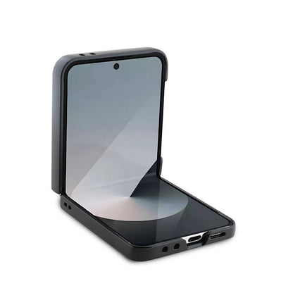 Custodia per Samsung Galaxy Z Flip7 F766, Guess, 4G Metal Logo, Marrone