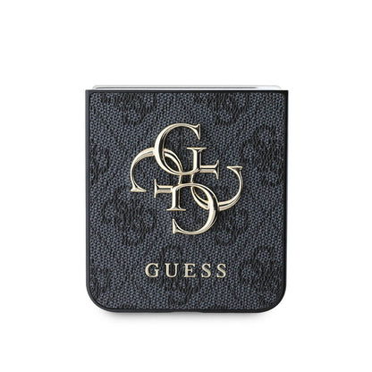 Custodia per Samsung Galaxy Z Flip7 F766, Guess, 4G Metal Logo, Marrone