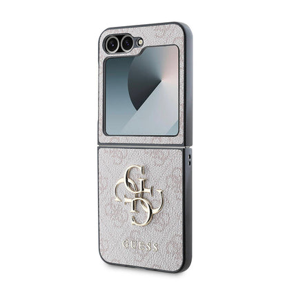 Custodia per Samsung Galaxy Z Flip7 F766, Guess, 4G Metal Logo, Nera