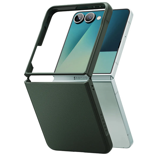 Custodia per Samsung Galaxy Z Flip7 F766, Ringke, Onice, Verde Scuro