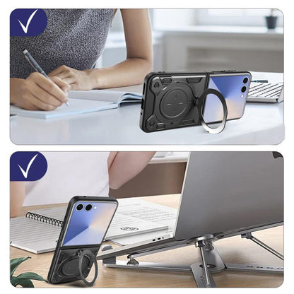 Custodia per Samsung Galaxy Z Flip7 F766, Techsuit, CamGuard Pro, Viola