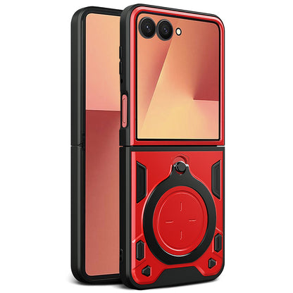 Custodia per Samsung Galaxy Z Flip7 F766, Techsuit, CamGuard Pro, Rossa