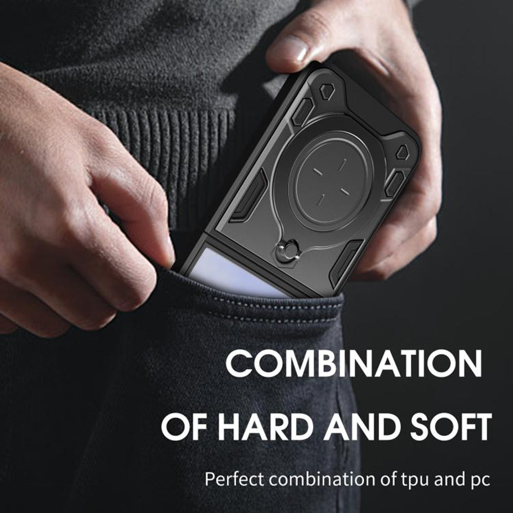Custodia per Samsung Galaxy Z Flip7 F766, Techsuit, CamGuard Pro, Rossa