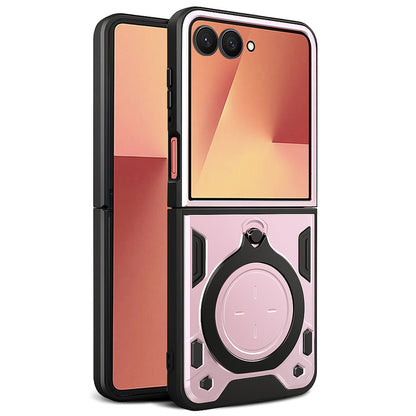Custodia per Samsung Galaxy Z Flip7 F766, Techsuit, CamGuard Pro, Rosa Oro
