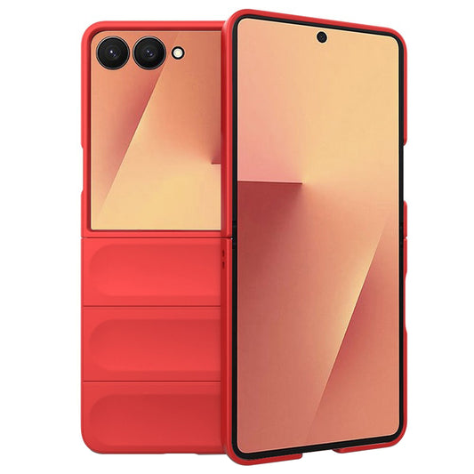 Custodia per Samsung Galaxy Z Flip7 F766, Techsuit, Magic Shield, Rossa
