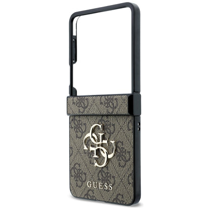 Custodia per Samsung Galaxy Z Flip8 F776, Guess, 4G Big Logo, Marrone