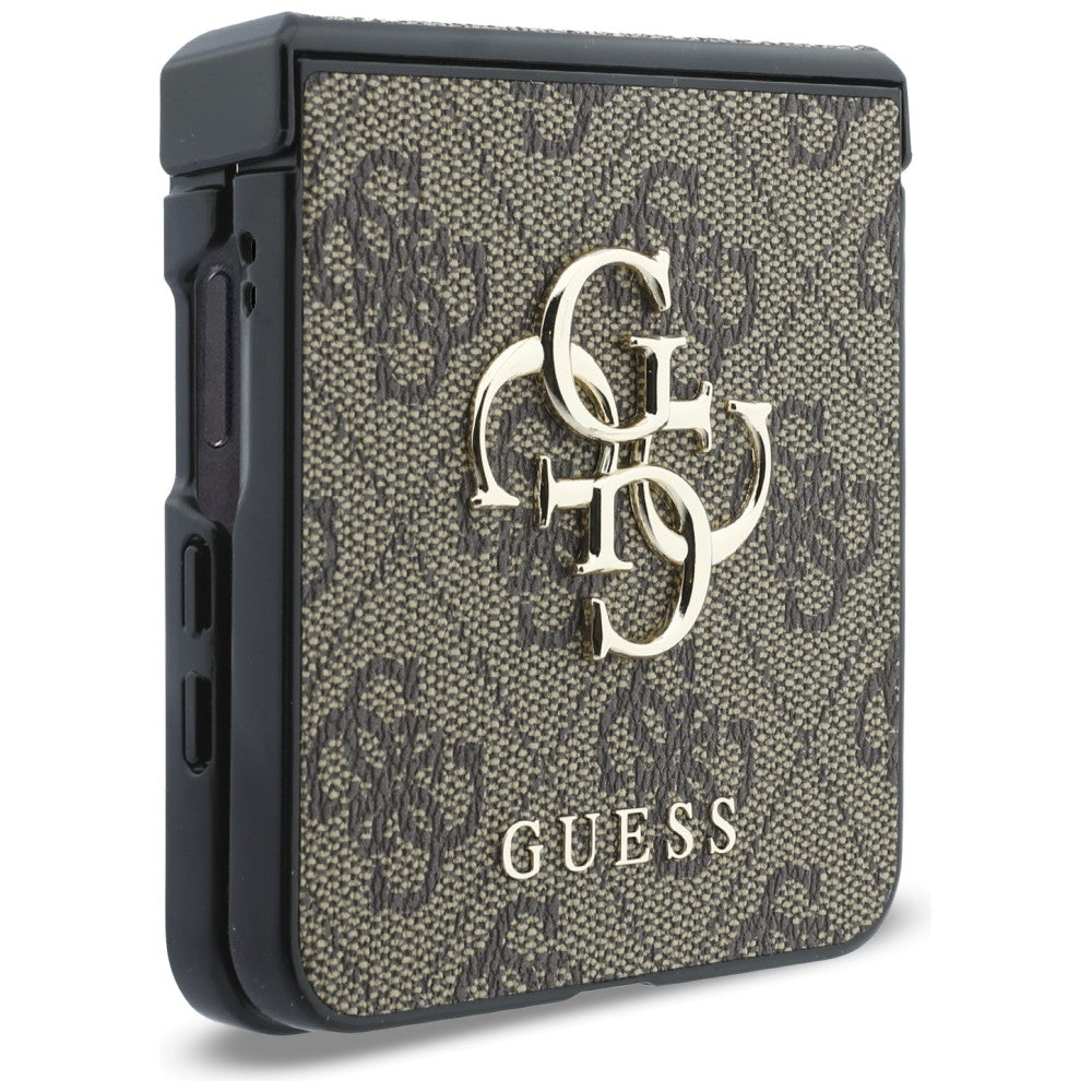 Custodia per Samsung Galaxy Z Flip8 F776, Guess, 4G Big Logo, Marrone