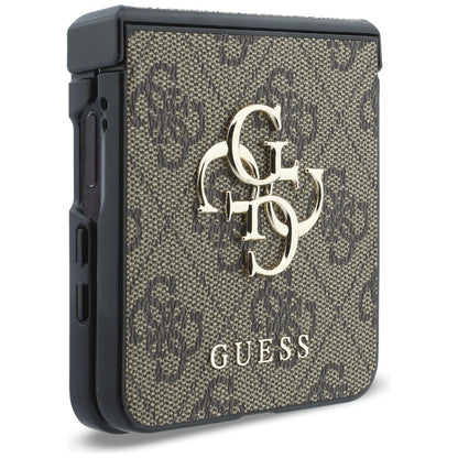 Custodia per Samsung Galaxy Z Flip8 F776, Guess, 4G Big Logo, Marrone