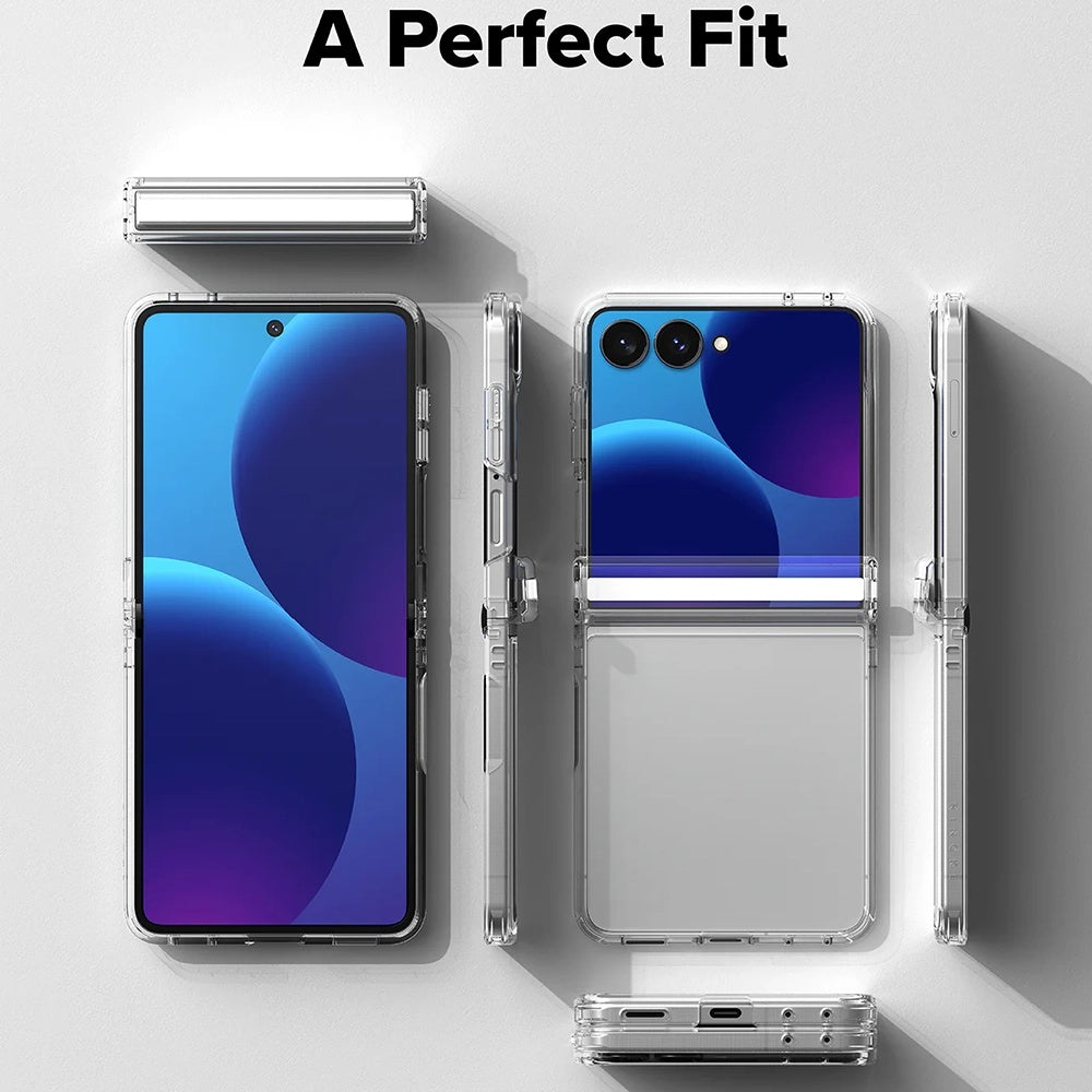 Custodia per Samsung Galaxy Z Flip8 F776, Ringke, Fusion Flap, Trasparente