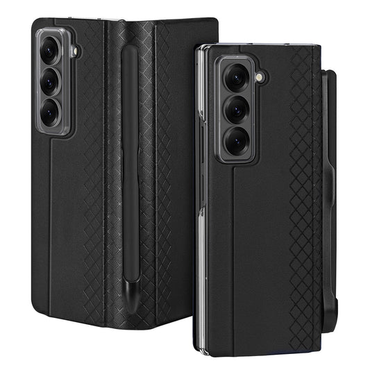 Custodia per Samsung Galaxy Z Fold Special, DUX DUCIS, Bril (con portapenne), Nera