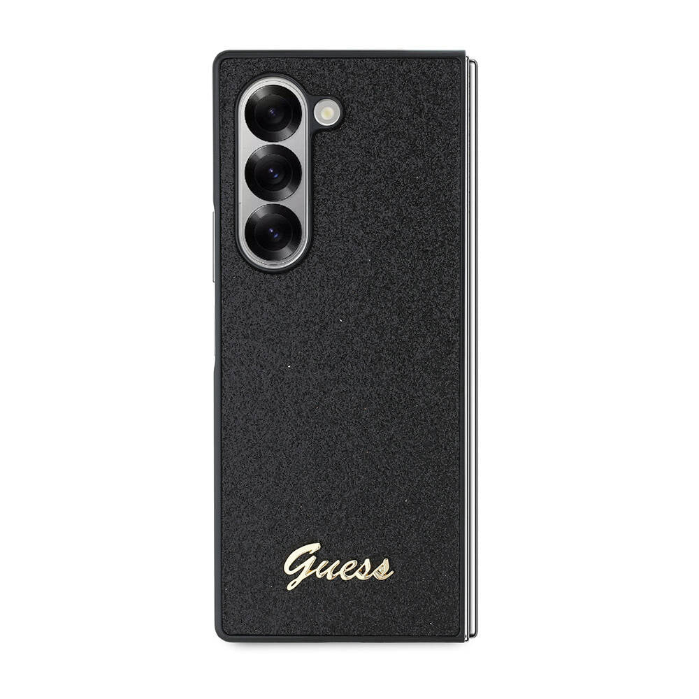 Custodia per Samsung Galaxy Z Fold6 F956, Guess, Glitter Script, Nera