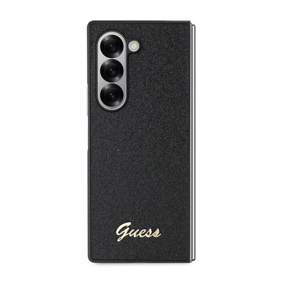 Custodia per Samsung Galaxy Z Fold6 F956, Guess, Glitter Script, Nera