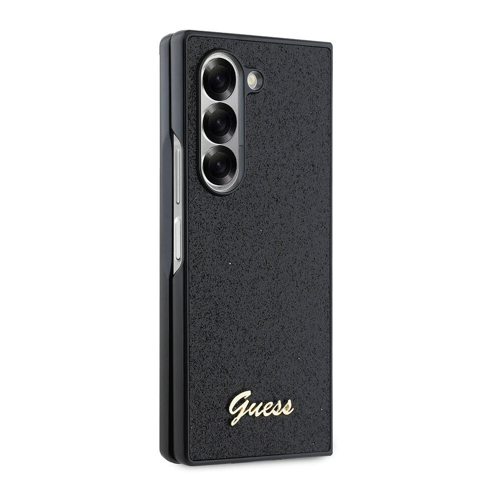 Custodia per Samsung Galaxy Z Fold6 F956, Guess, Glitter Script, Nera