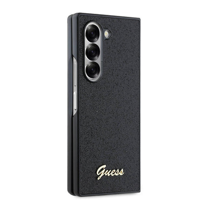 Custodia per Samsung Galaxy Z Fold6 F956, Guess, Glitter Script, Nera