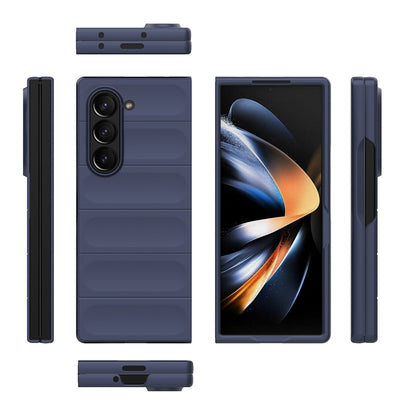 Custodia per Samsung Galaxy Z Fold6 F956, Techsuit, Magic Shield, Blu