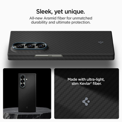 Custodia per Samsung Galaxy Z Fold7 F966, Spigen, Air Skin, Nera ACS09555