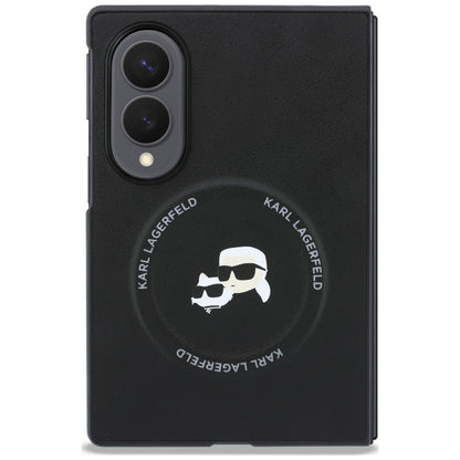 Custodia per Samsung Galaxy Z Fold8 F971, Karl Lagerfeld, Karl & Choupette Head Pin, Nera