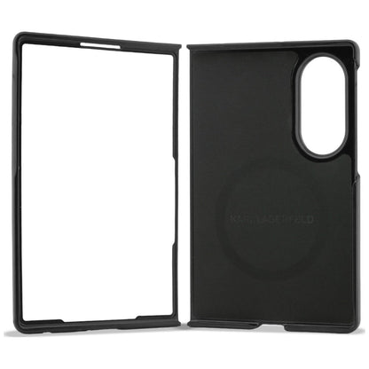 Custodia per Samsung Galaxy Z Fold8 F971, Karl Lagerfeld, Karl & Choupette Head Pin, Nera