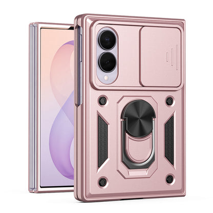 Custodia per Samsung Galaxy Z Fold8 F971, Techsuit, CamShield, Rosa Oro