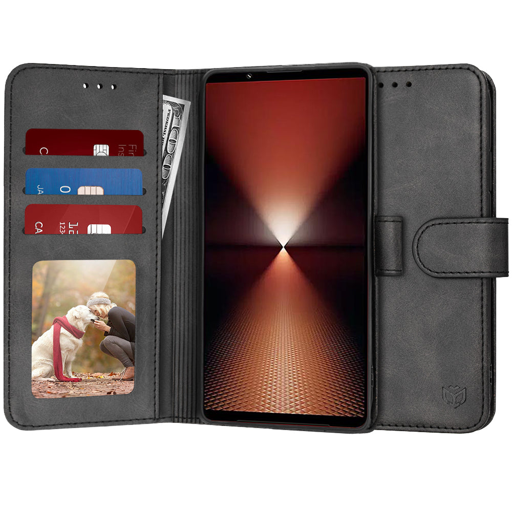 Custodia per Sony Xperia 1 VI, Techsuit, Diary Book, Nera