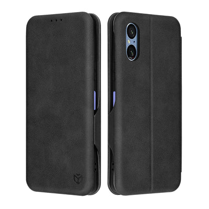 Custodia per Sony Xperia 5 VI, Techsuit, Safe Wallet Plus, Nera