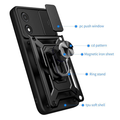 Custodia per Tecno Pova 5 Pro, Techsuit, CamShield, Nera
