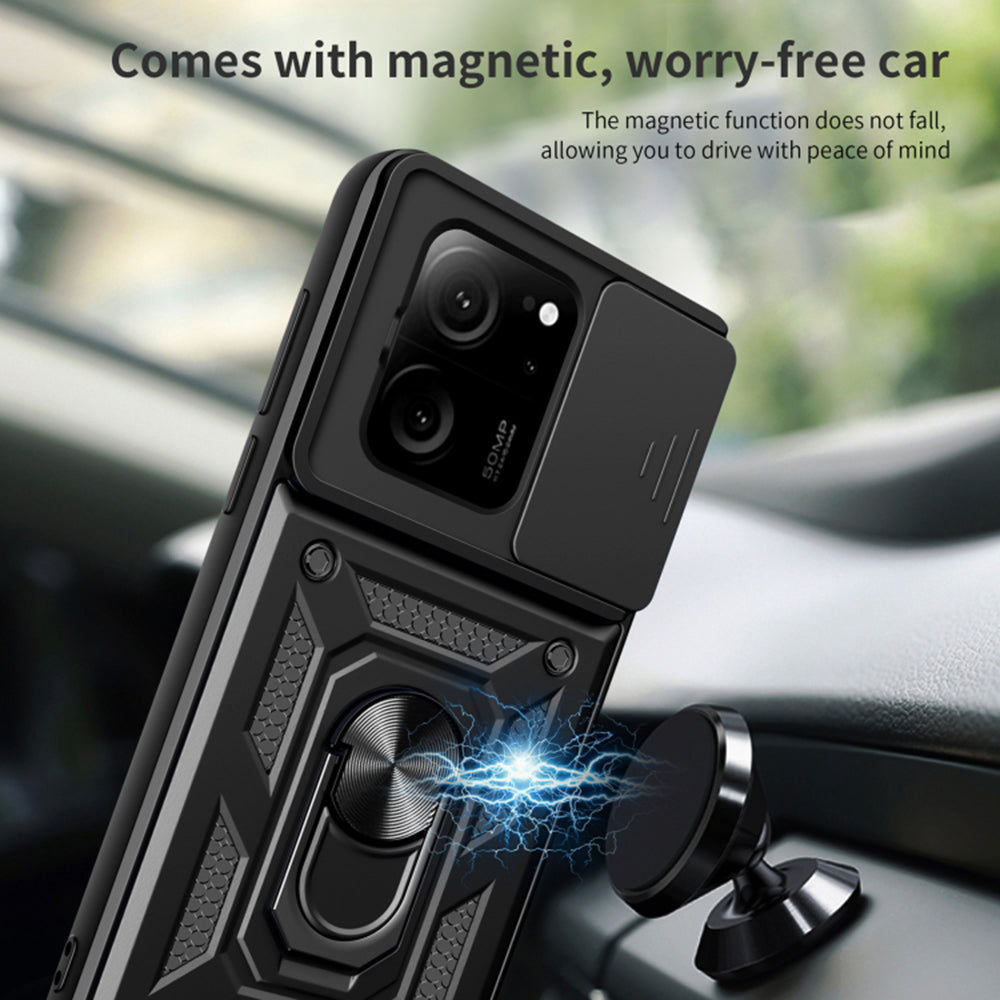 Custodia per Xiaomi 13T Pro / 13T, Techsuit, CamShield, Nera