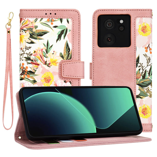 Custodia per Xiaomi 13T Pro / 13T, Techsuit, FlipCraft, Rosa