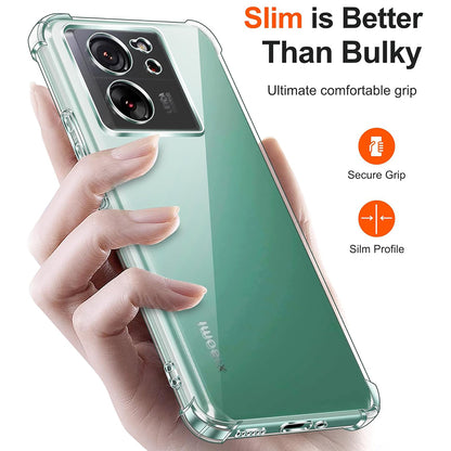 Custodia per Xiaomi 13T Pro / 13T, Techsuit, Shockproof Clear, Trasparente