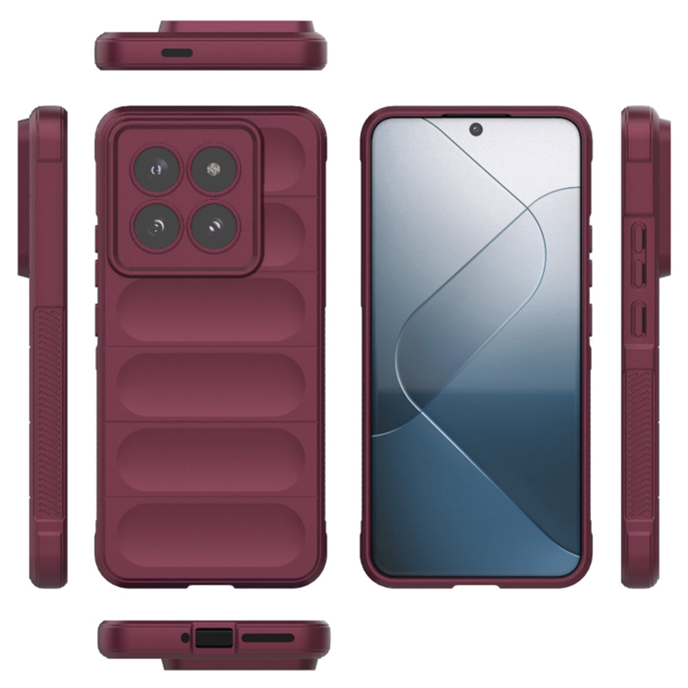 Custodia per Xiaomi 14 Pro, Techsuit, Magic Shield, Vinaccia