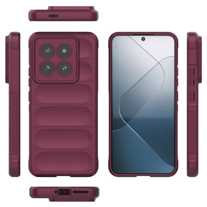 Custodia per Xiaomi 14 Pro, Techsuit, Magic Shield, Vinaccia