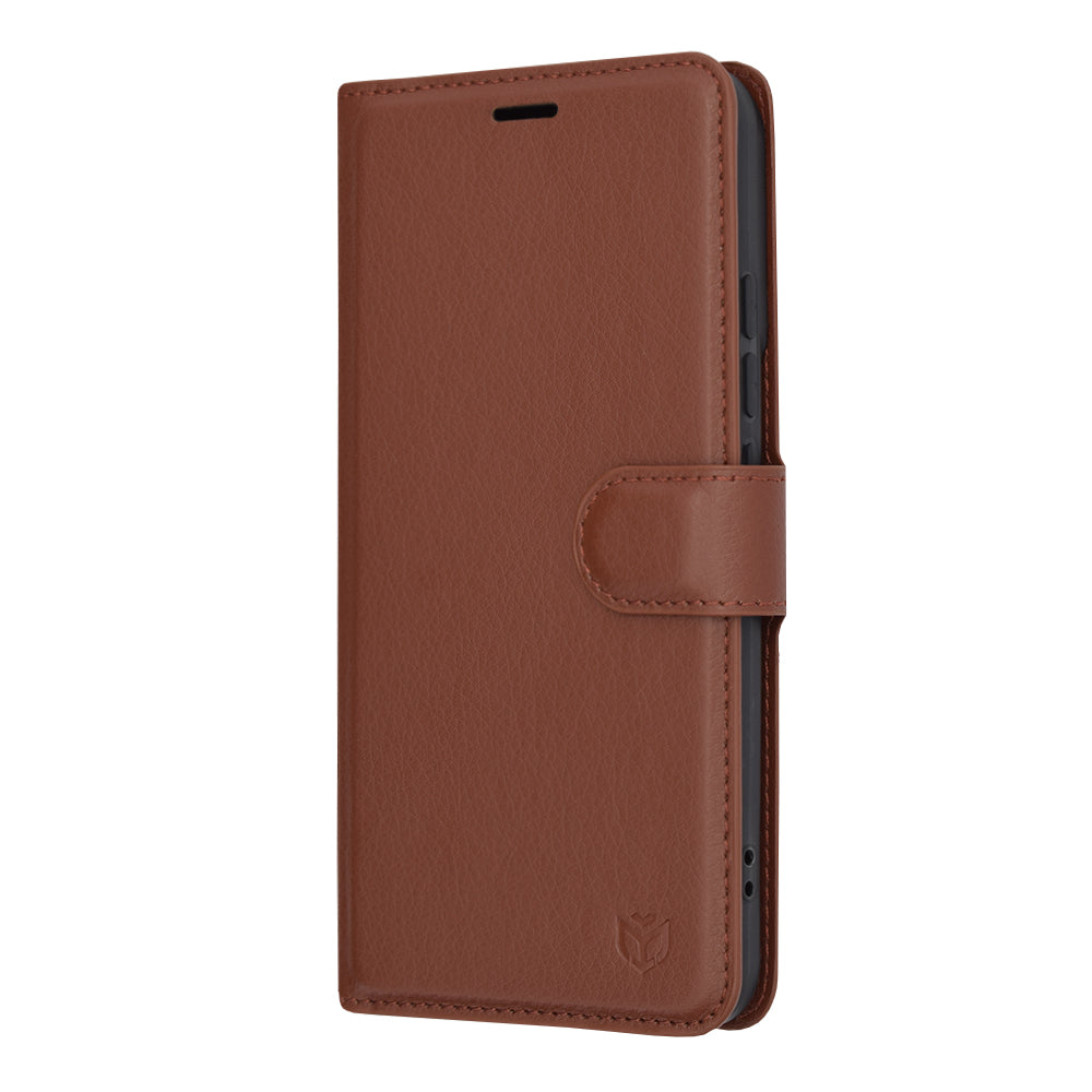 Custodia per Xiaomi 14, Techsuit, Leather Folio, Marrone